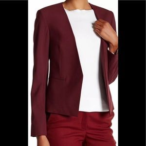 NWT THEORY Delaven Red Cherrywood wool blazer